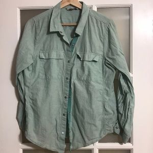 Calvin Klein green button down